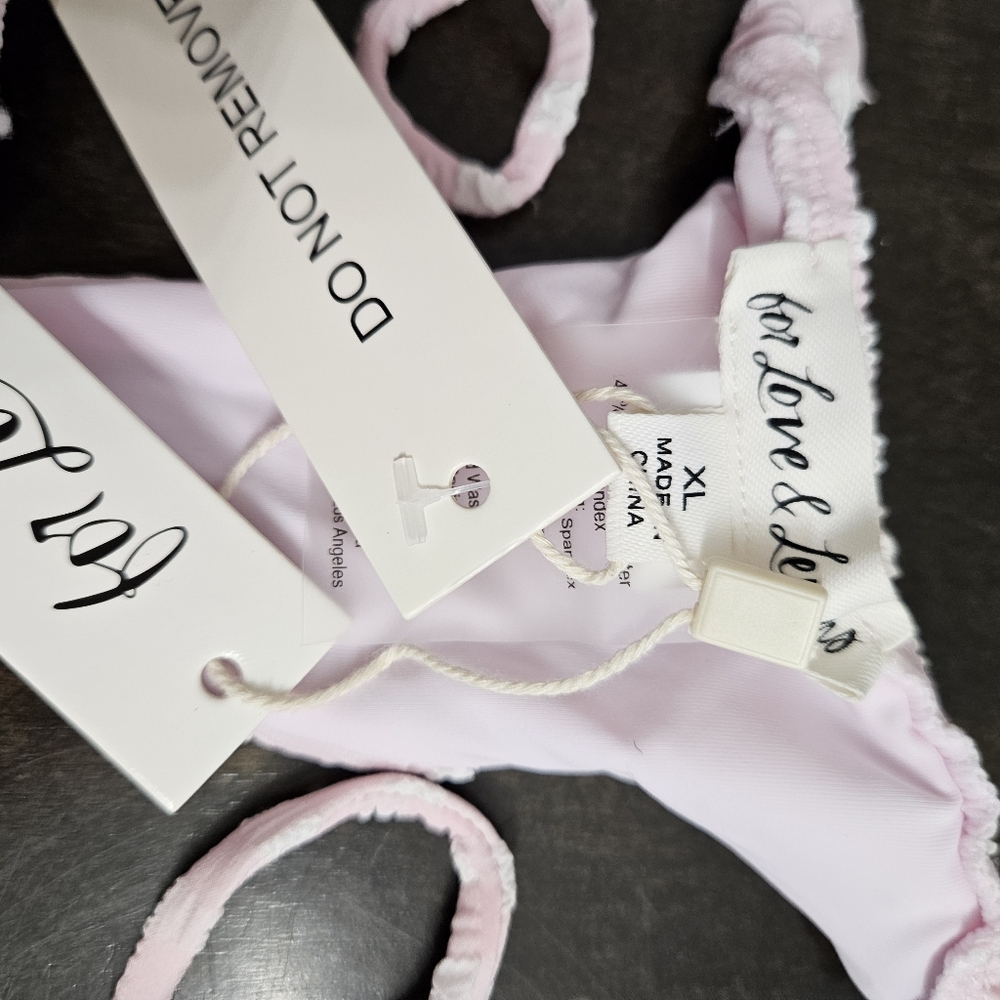 NWT For love and lemons pink bikini bottom XL new - Picture 8 of 8